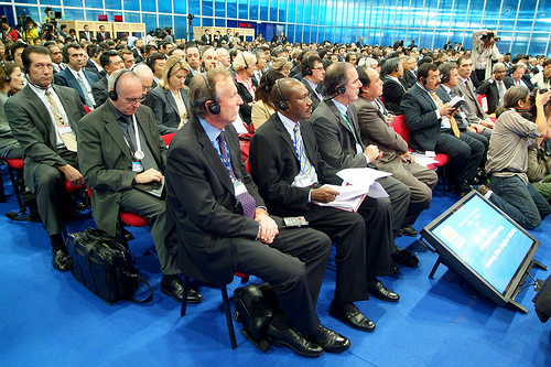 The audience during the Forum opening at ITU TELECOM WORLD 2006.